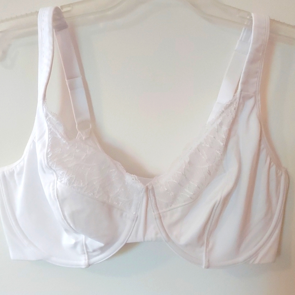 Vanity Fair Minimizer Underwire Bra 40D White